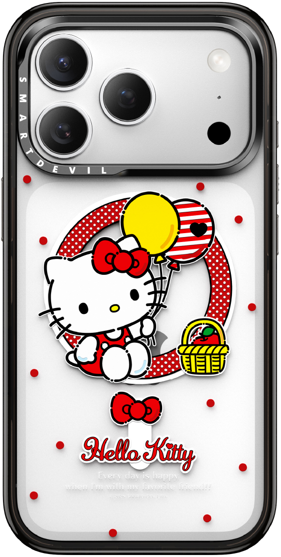 泡泡时光（Hello kitty）-透明款MagSafe磁吸手机壳