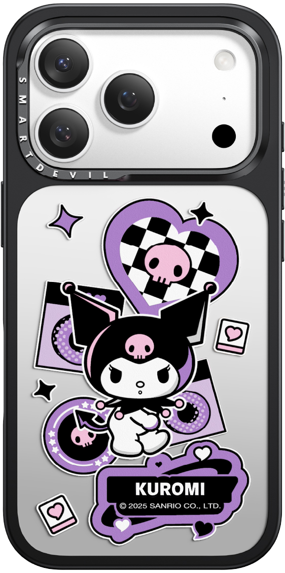 几何电波（酷洛米）-镜面款MagSafe磁吸手机壳